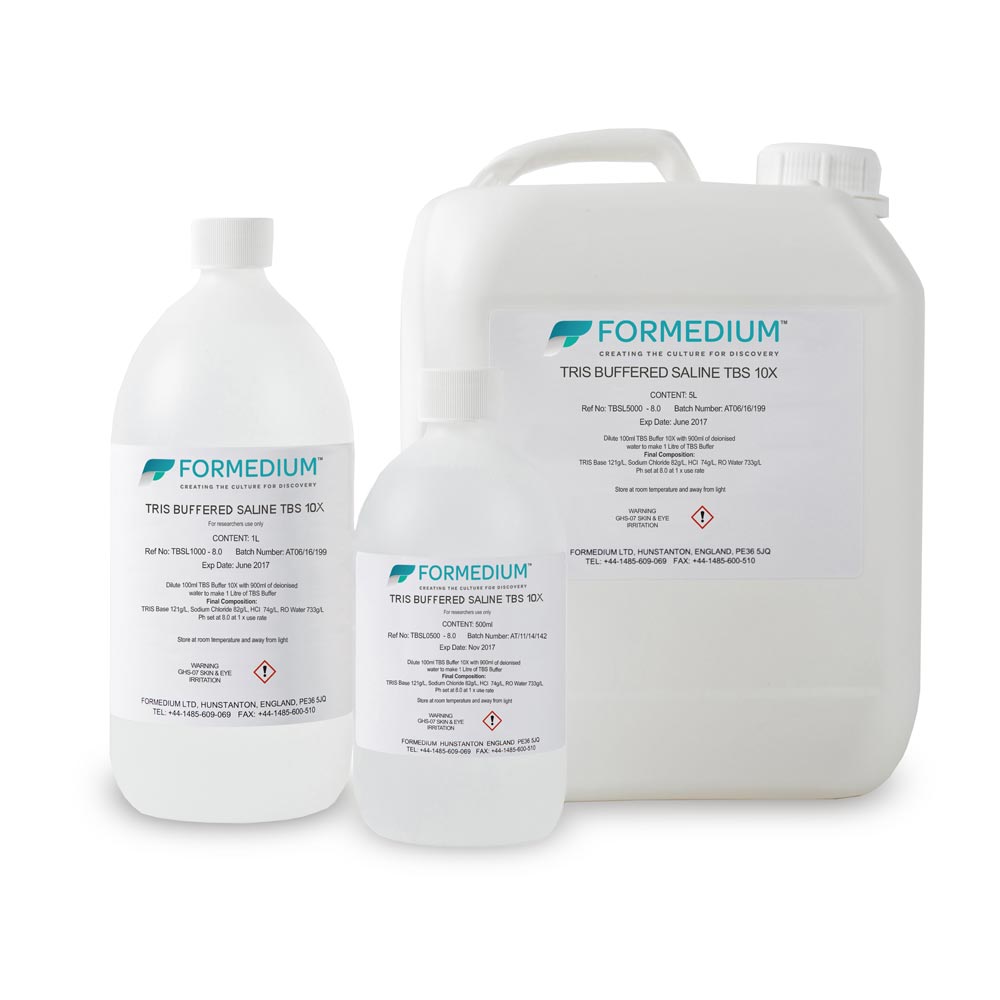 TBS Buffered Saline 10X, pH 8